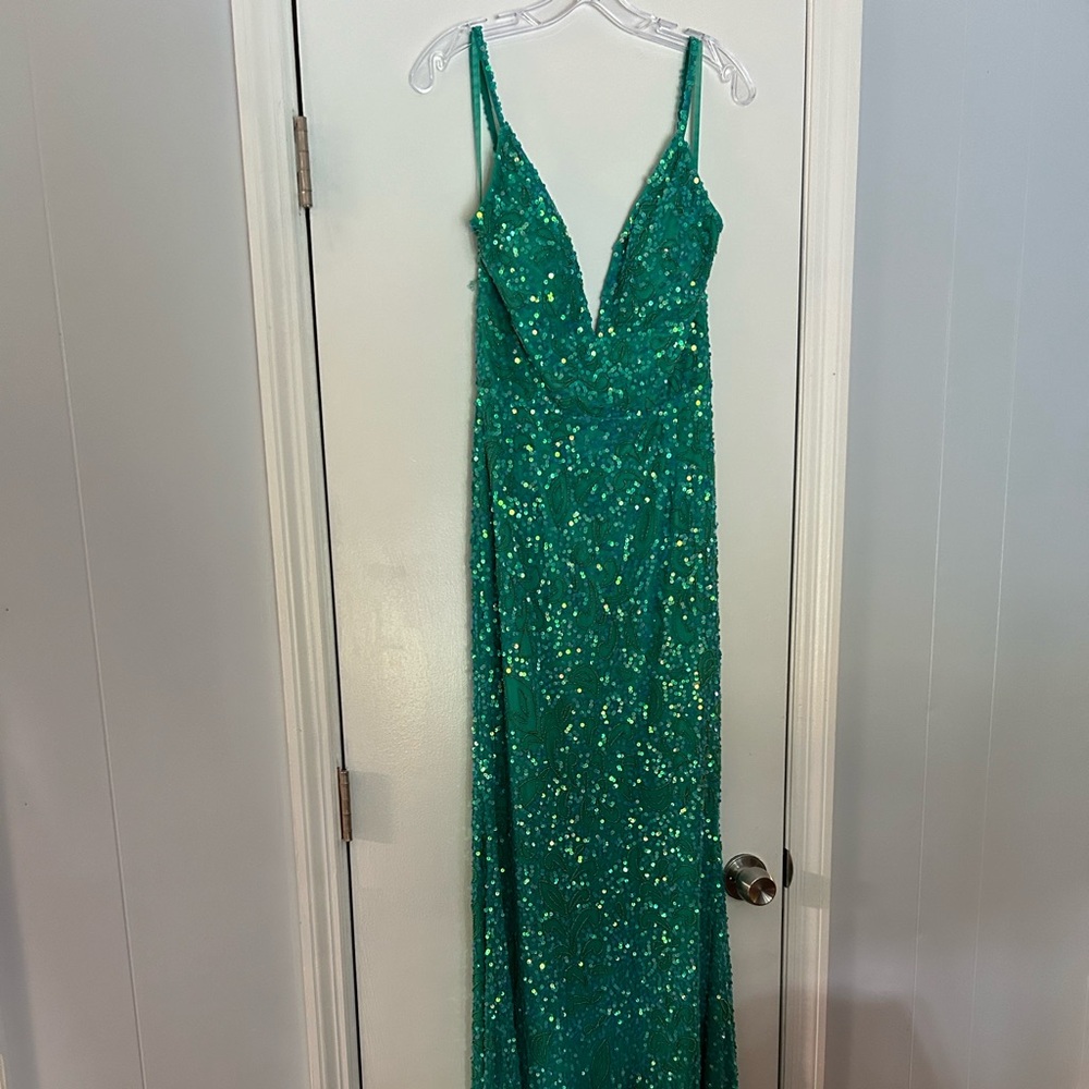Ashley Lauren mermaid sequined dress size 10